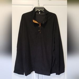 Men's Outdoor Casual Sports Black Sweater 4XL